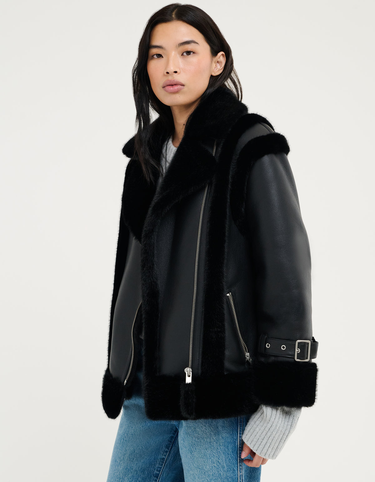 Wrangler Shearling Jacket | Black