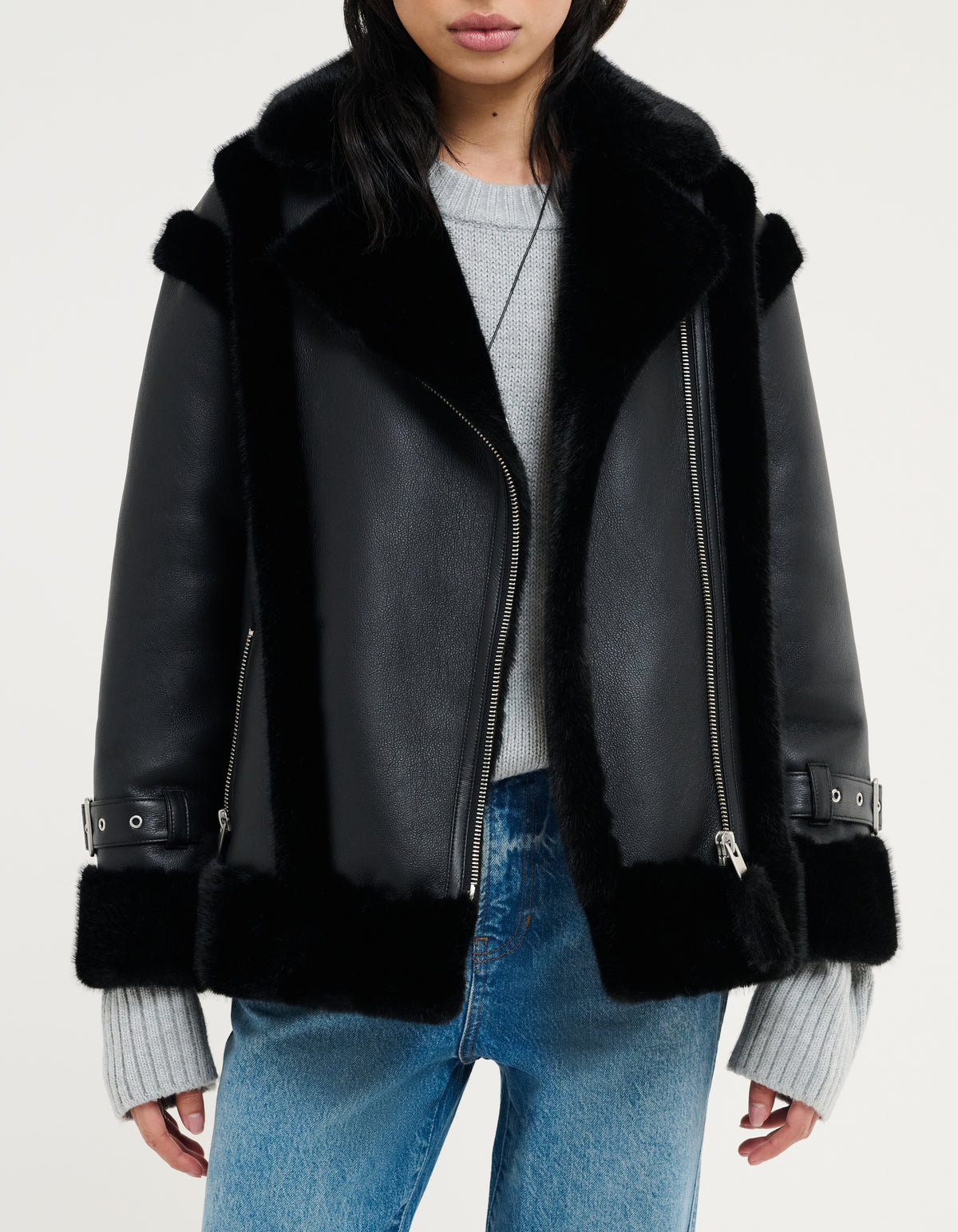 Wrangler Shearling Jacket | Black