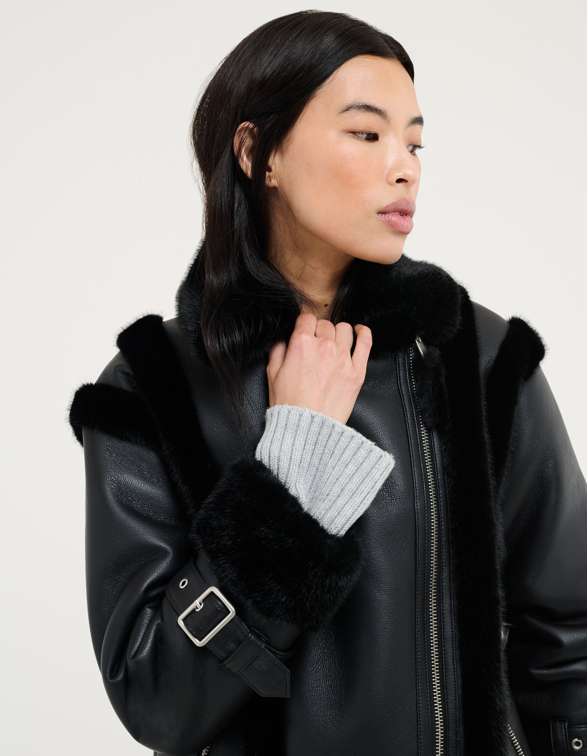 Wrangler Shearling Jacket | Black