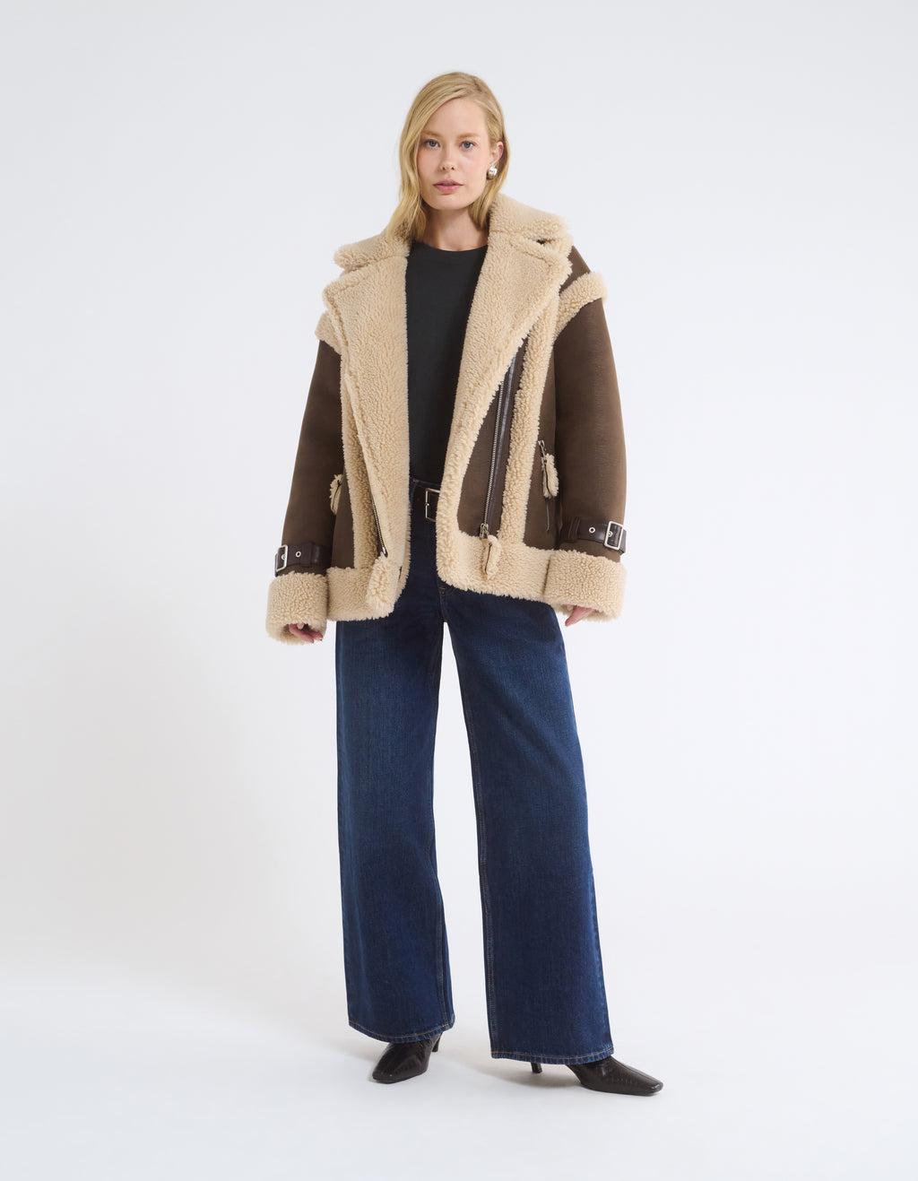 Wrangler Shearling Jacket Espresso