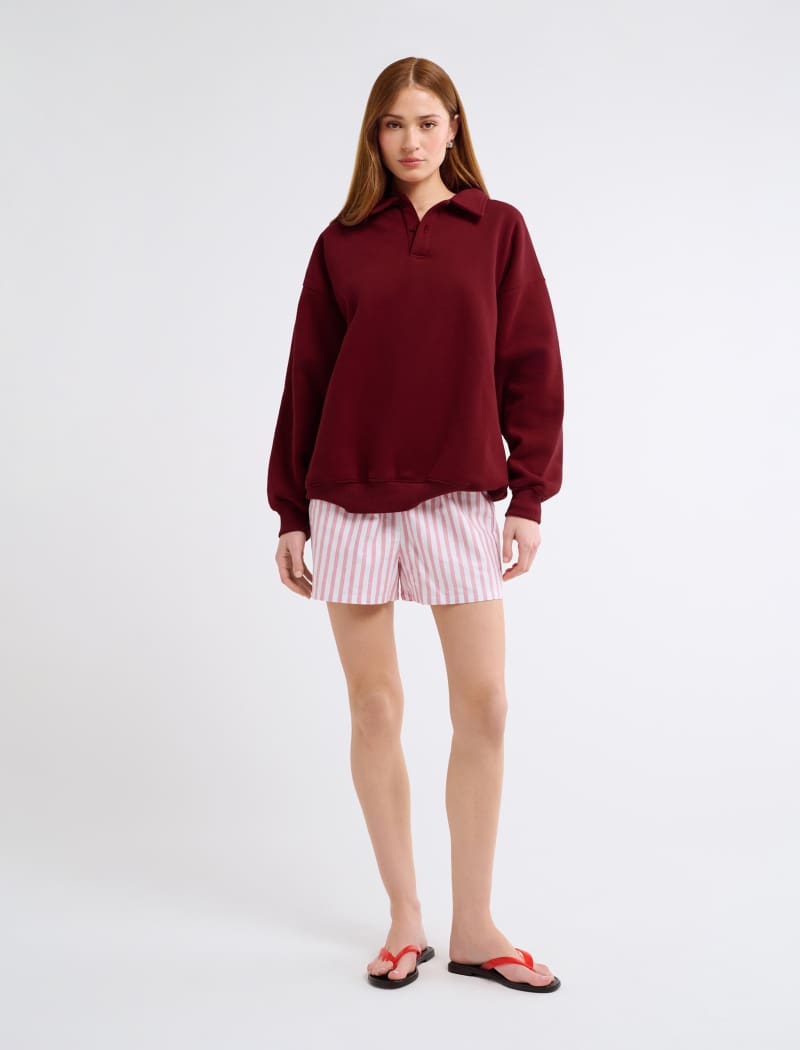 Airport Sweatshirt | Merlot - Sweaters