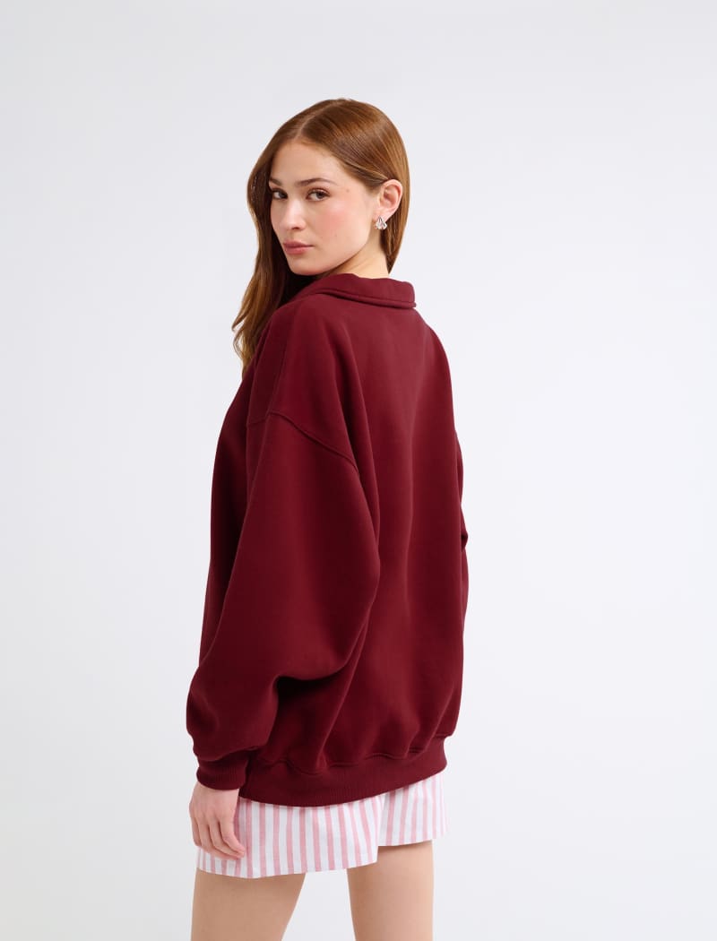 Airport Sweatshirt | Merlot - Sweaters