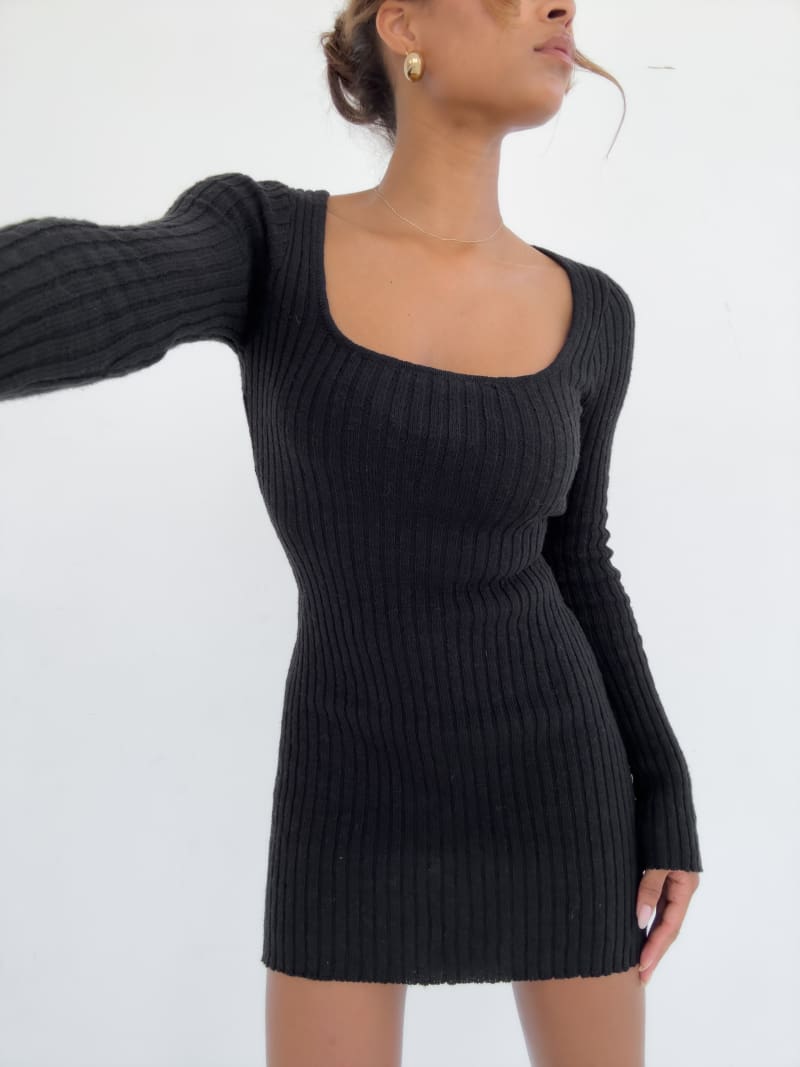 Alpine Mini Dress | Black - Mini Dress
