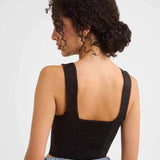 Antoinette Top | Black - Bustiers and Corsets