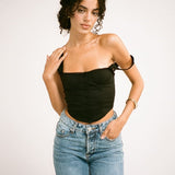 Antoinette Top | Black - Bustiers and Corsets