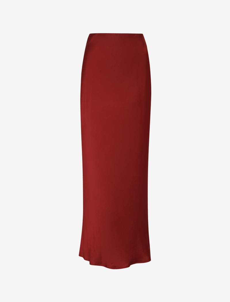 Archive Bias Maxi Skirt | Crimson