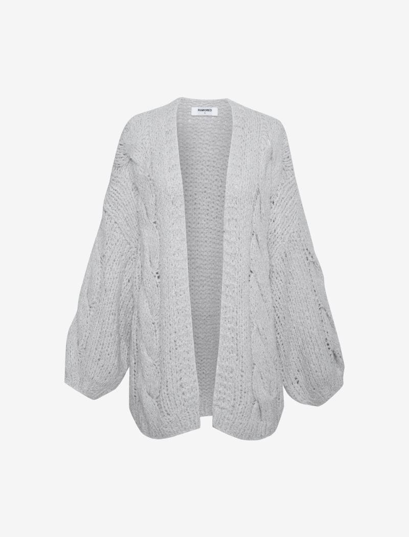 Aspen Cardigan | White Smoke - Cardigan