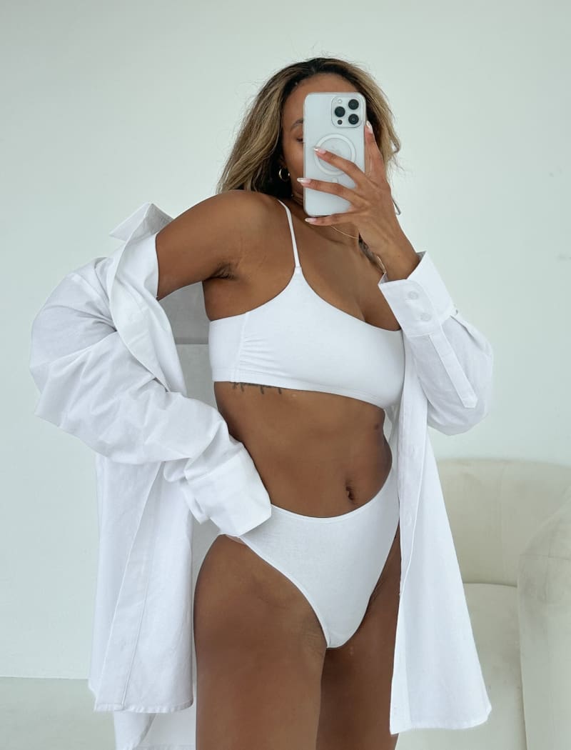 Back to Basics Bra | White - Tops