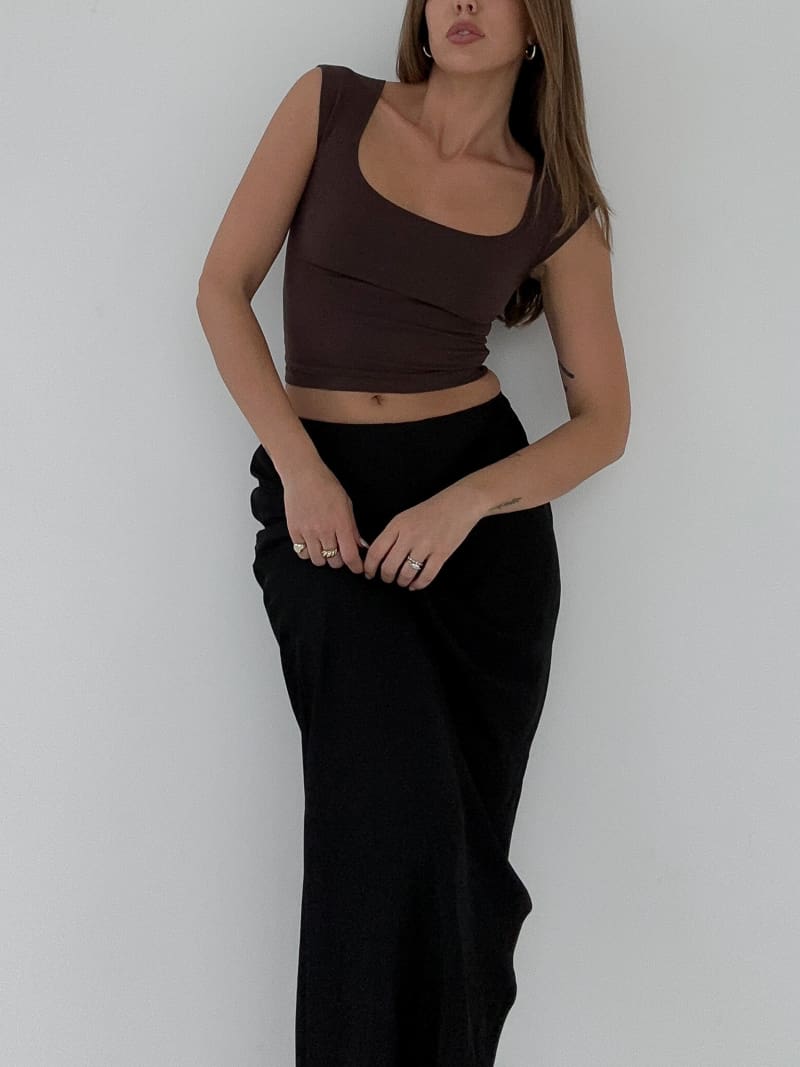 Be Mine Top | Chocolate - Tops