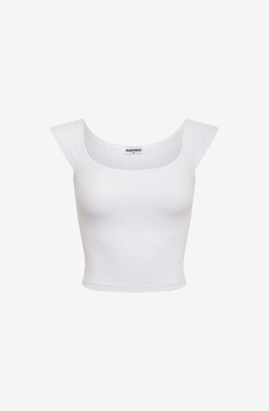 Be Mine Top | White - T-Shirt