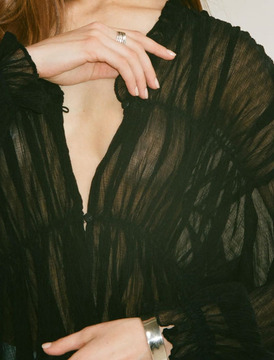 Cambridge Top | Black - Tops
