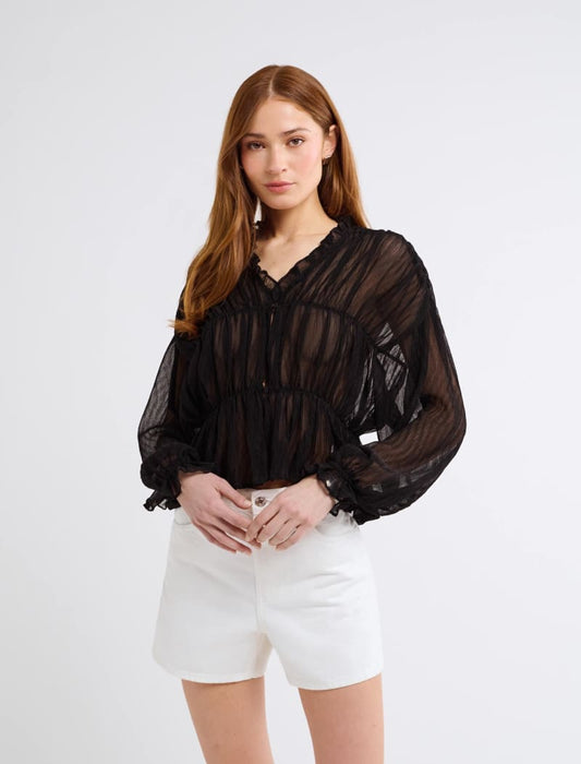 Cambridge Top | Black - Tops