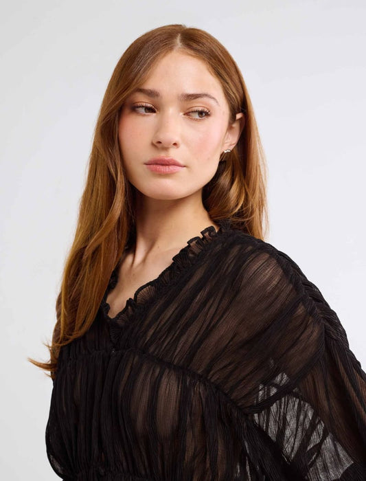Cambridge Top | Black - Tops
