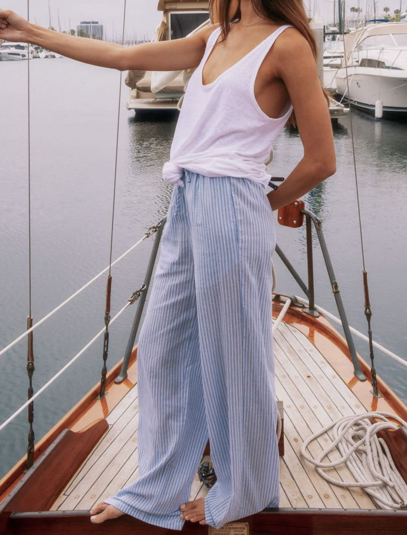 Cape Pant | Laguna Stripe - Pants
