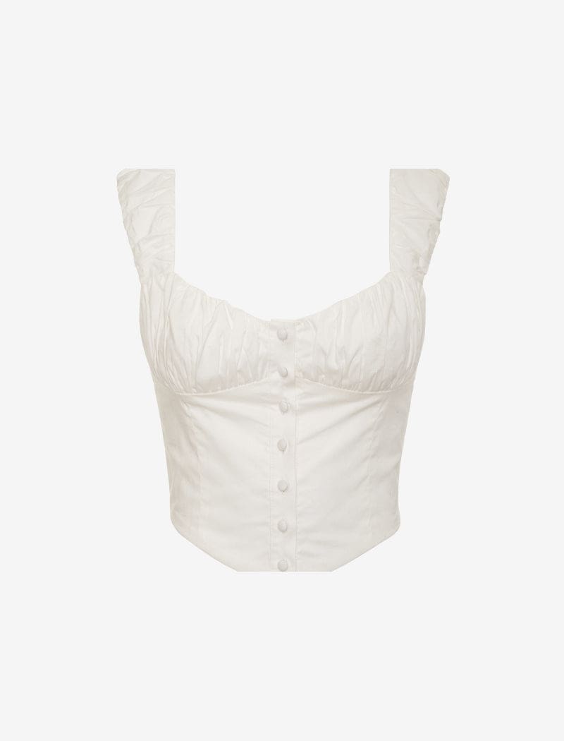 Chianti Top | White - Bustiers and Corsets