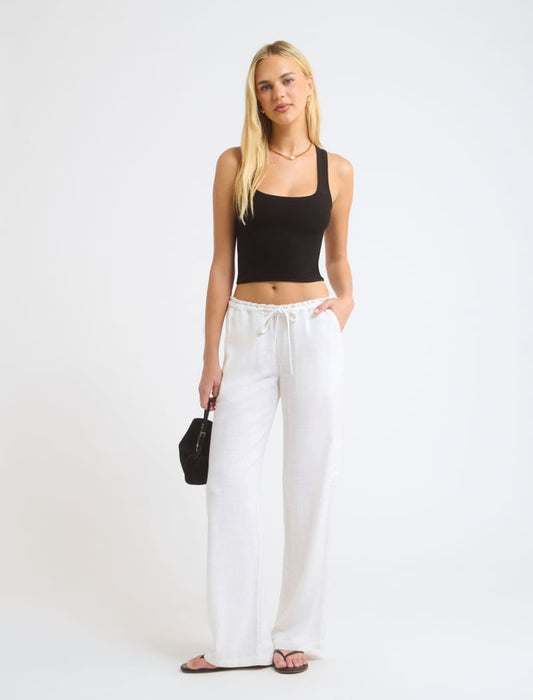 Classic Ribbed Tank | Black - Camis and Tanks