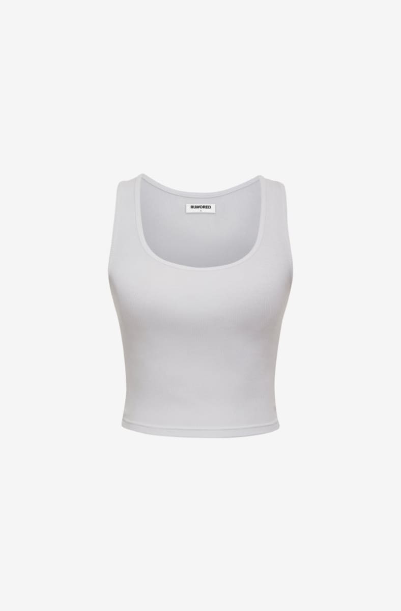 Classic Ribbed Tank | White - Camis and Tanks