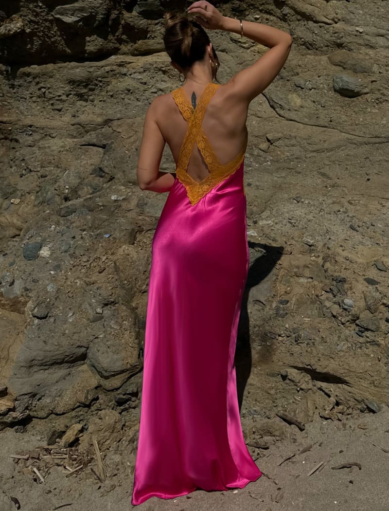 Crossroads Maxi Dress | Fuchsia