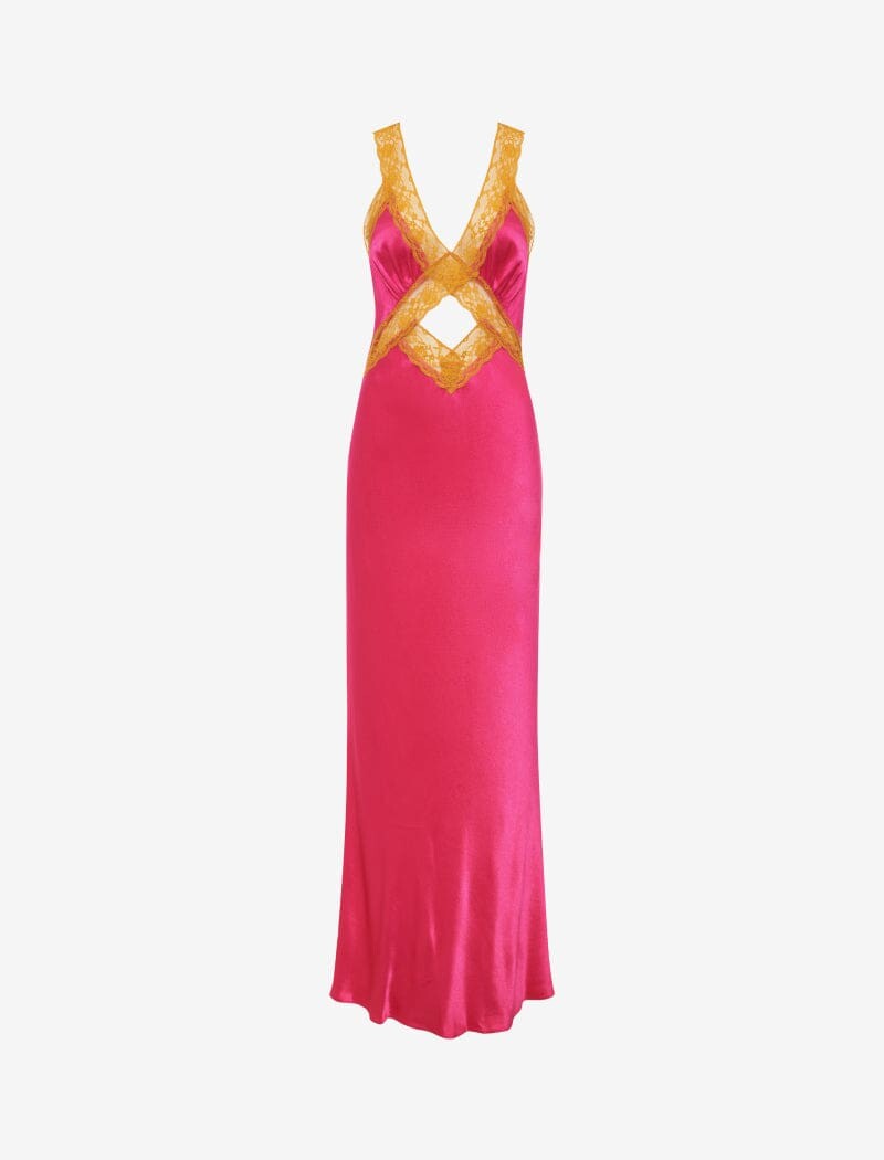 Crossroads Maxi Dress | Fuchsia - Maxi Dress