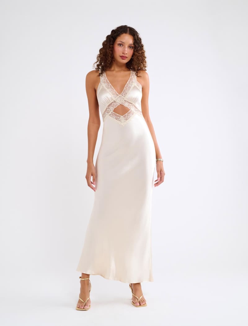 Crossroads Maxi Dress | Ivory - Maxi Dress