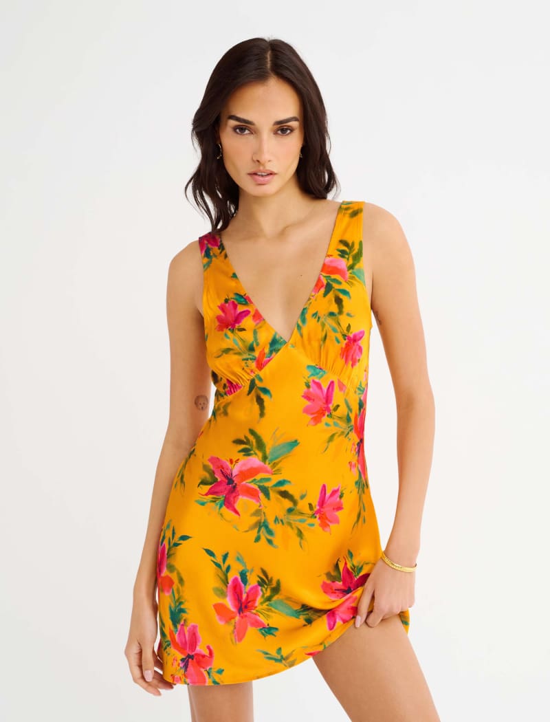 endless rose strapless embroidered mini dress Endless Rose