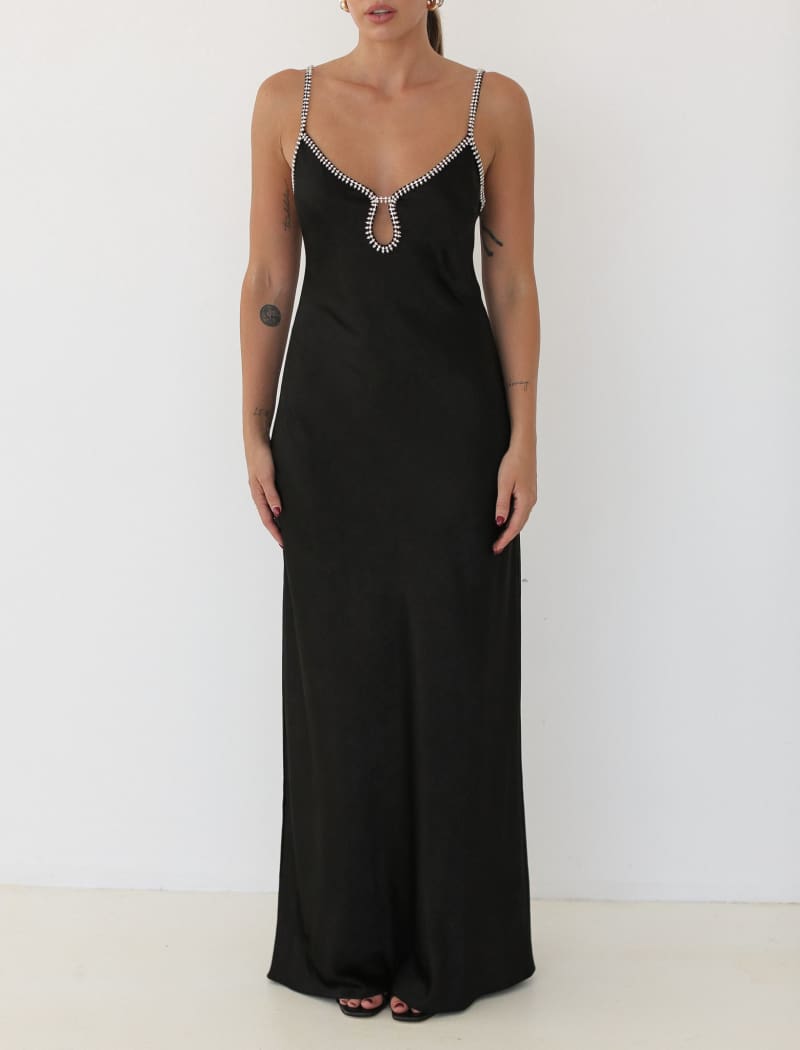 Diamond Maxi Dress | Black - Maxi Dress