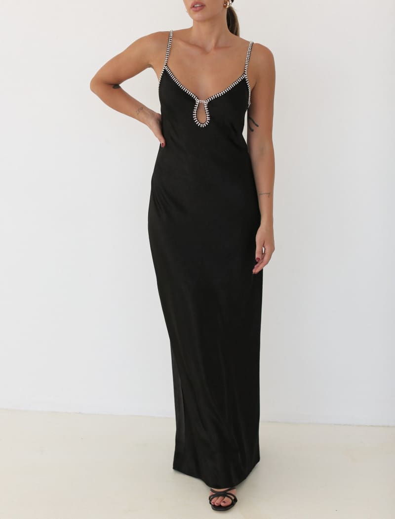 Diamond Maxi Dress | Black - Maxi Dress