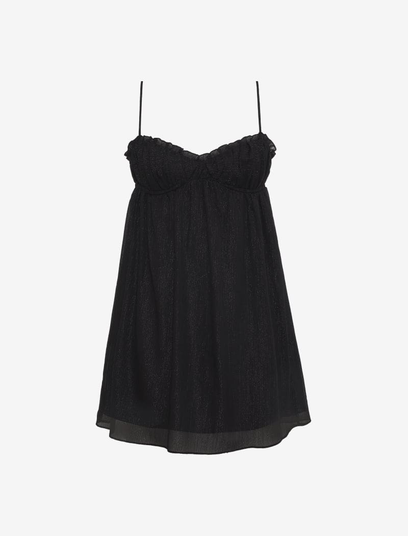 Dollhouse Mini Dress | Black Lurex - Mini Dress