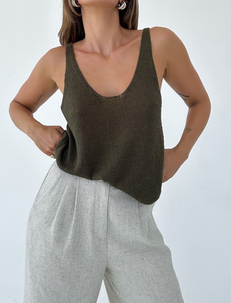 Easygoing Tank | Moss - Camis and Tanks