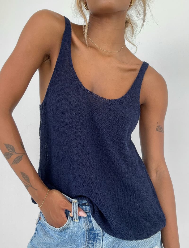 Easygoing Tank | Navy - Camis and Tanks