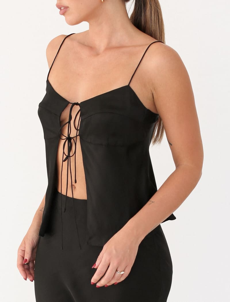 Edelweiss Cami | Black - Camis and Tanks