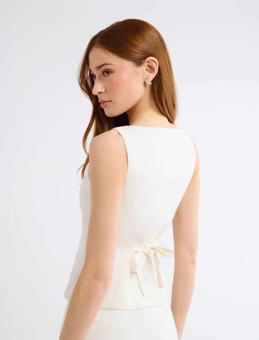 Everly Top | Cream - Tops