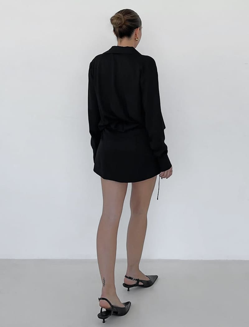 Executive Mini Dress | Black - Mini Dress