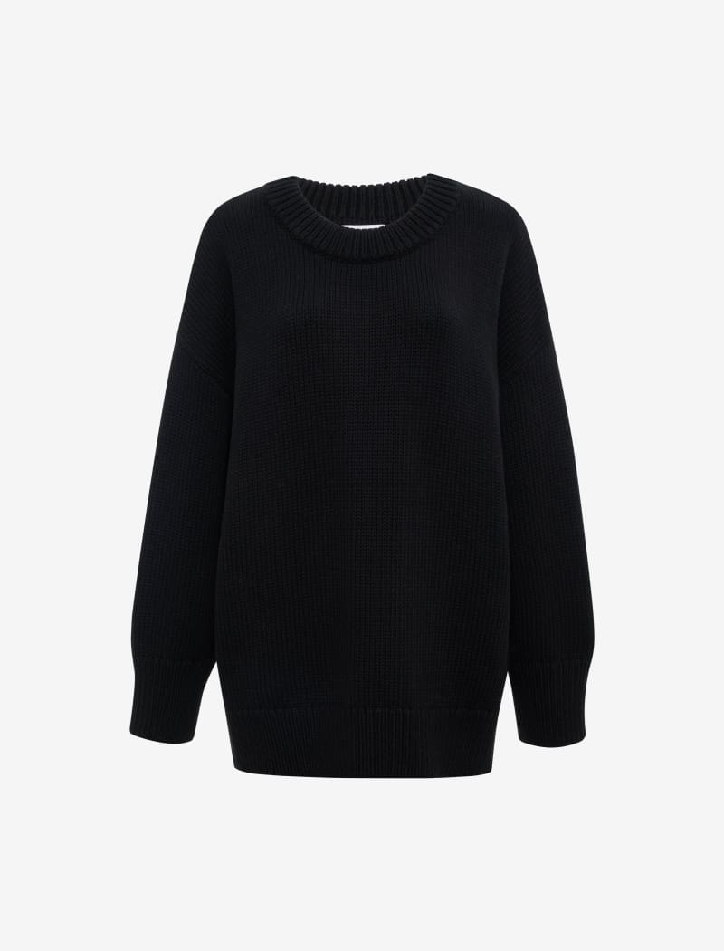 Fair Isle Sweater | Black