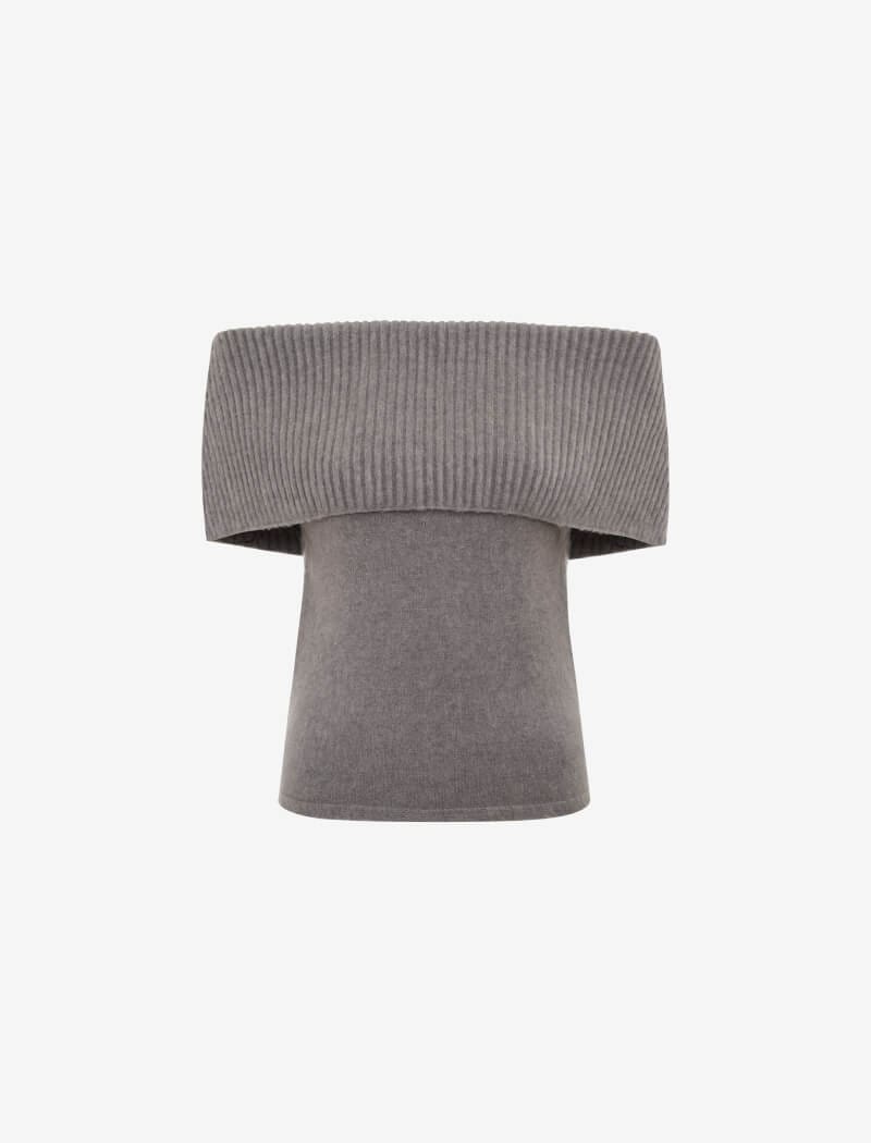 Fairfield Foldover Top | Heather Grey