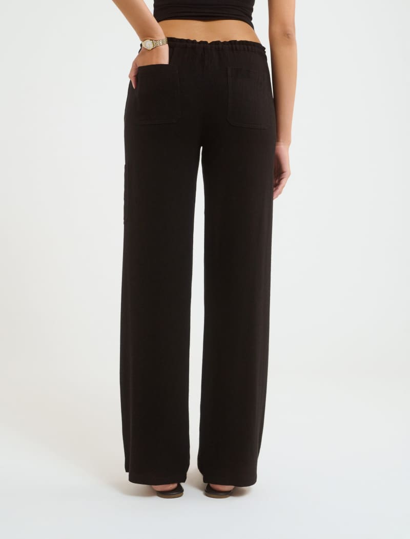 High Fidelity Pant | Black Linen - Pants