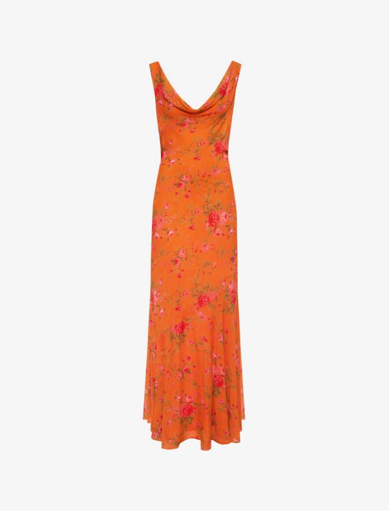 Hollywood Gown | Tangerine Bloom