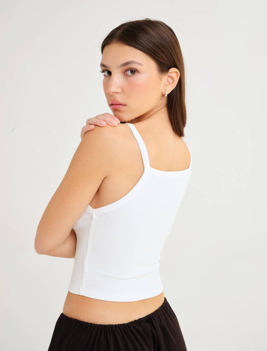 Honey Tank | White - Camis and Tanks