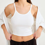 Honey Tank | White - Camis and Tanks
