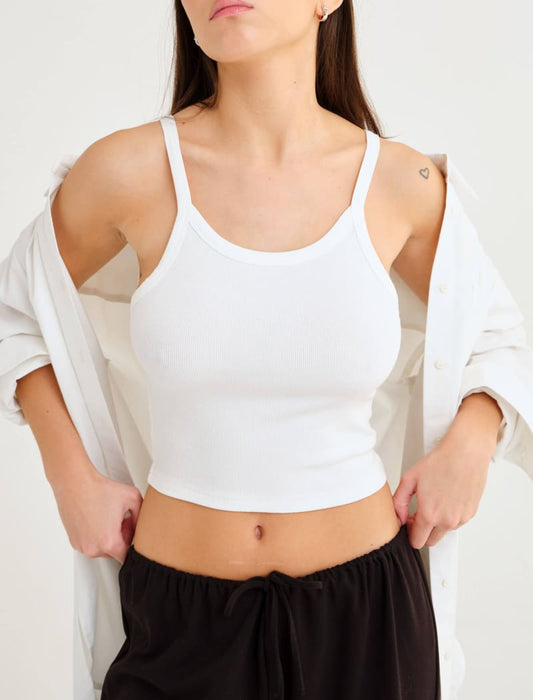 Honey Tank | White - Camis and Tanks