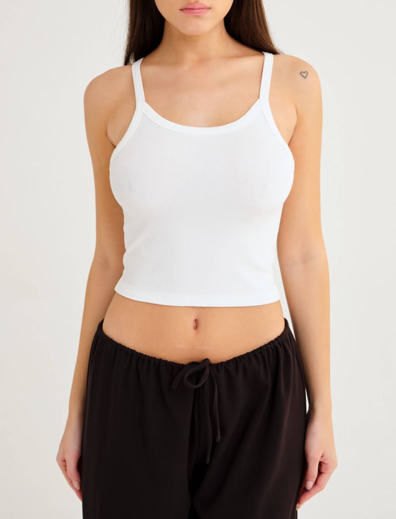 Honey Tank | White - Camis and Tanks