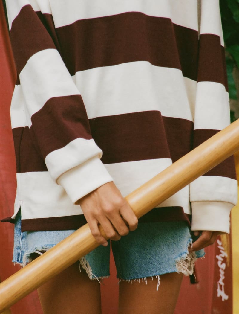 Ivy League Pullover | Harvard Stripe - Pullover