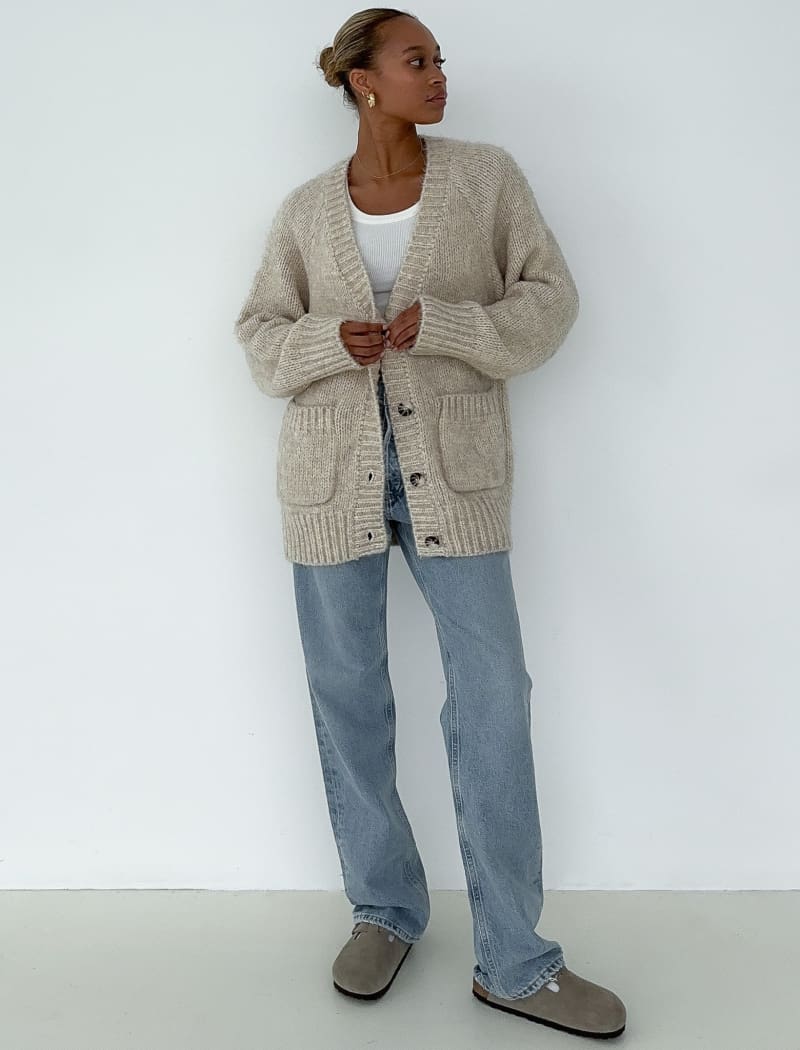 Jacksonhole Cardigan | Oat - Cardigan