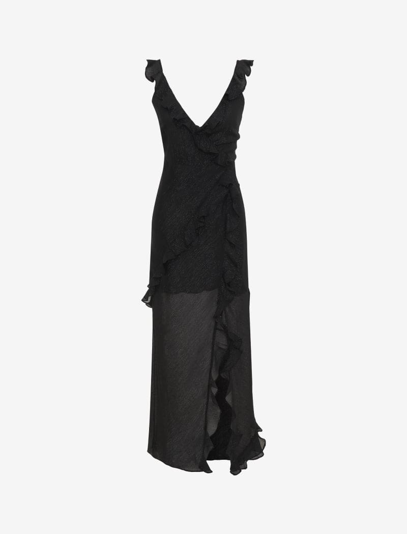 Just like Heaven Maxi Dress | Black Lurex - Maxi Dress