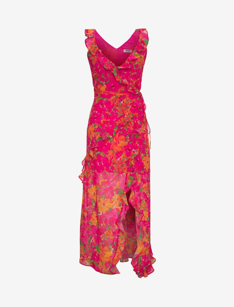 Just like Heaven Maxi Dress Electric Begonia Rumored