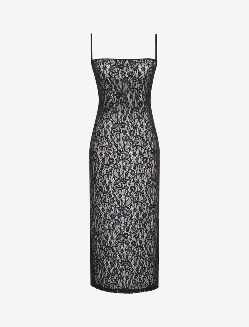 Knockout Midi Dress | Black Lace - Midi Dress