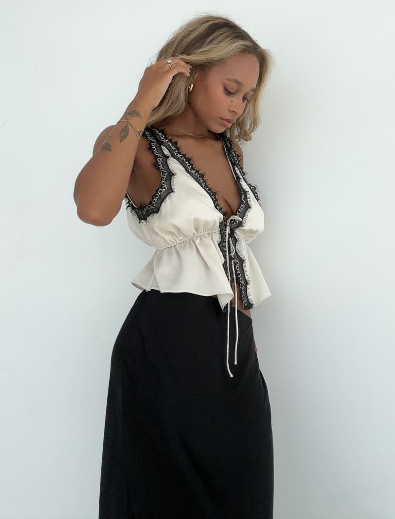 Lady Lace Top | Soft White - Camis and Tanks