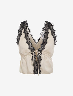 Feager Women Lace Tank Tops V Neck Strappy Loose Camisole