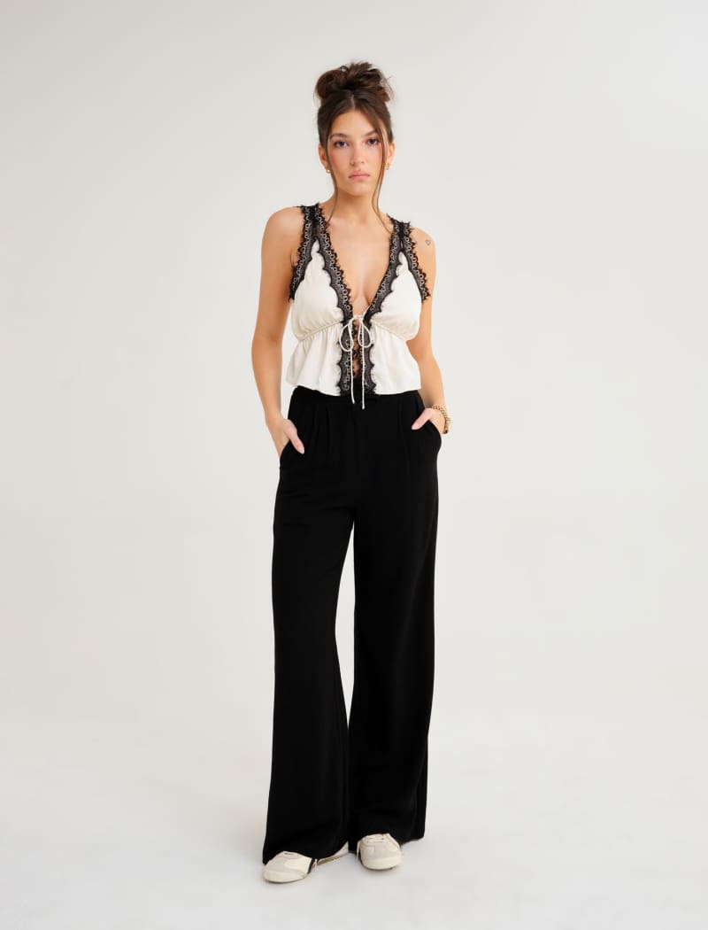 Lady Lace Top | Soft White - Camis and Tanks