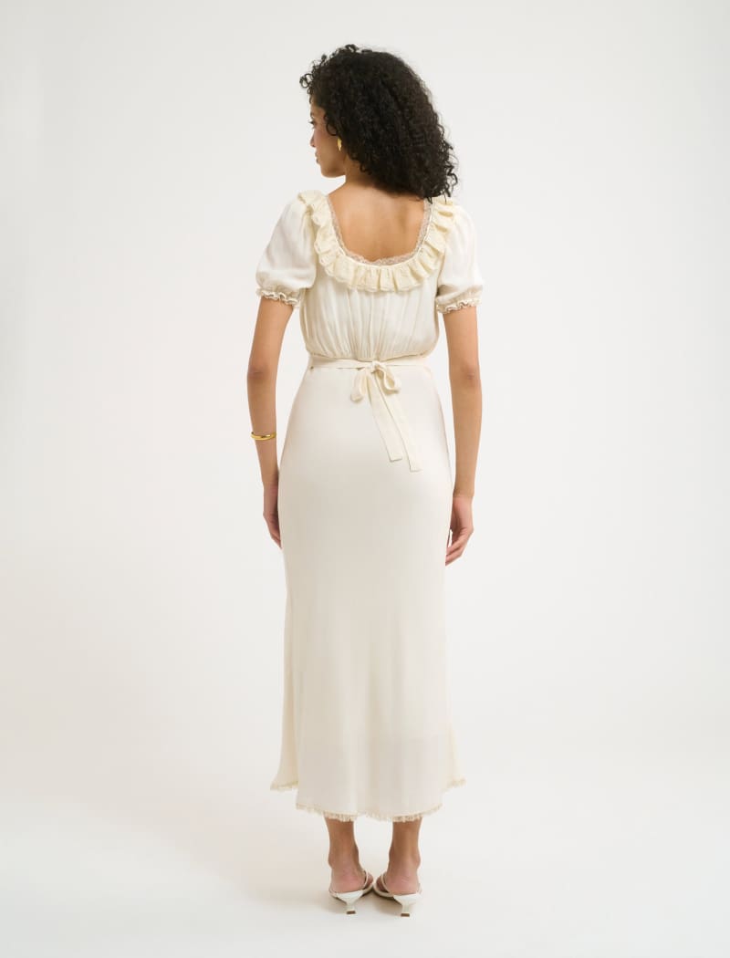 Little House Midi Dress | Cream - L Little House Midi Dress | Cream - L